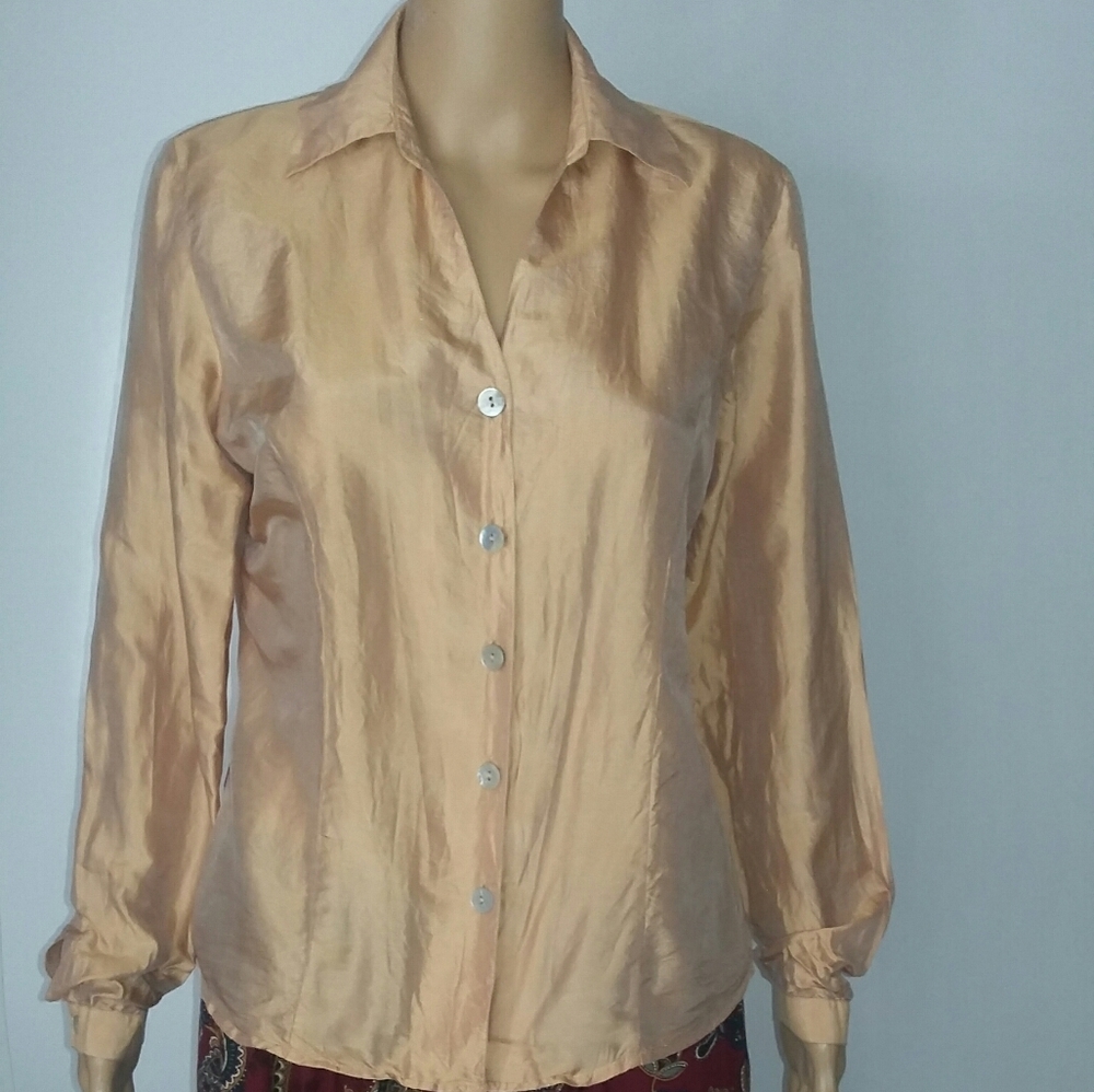 Zanella v-neck 100%silk